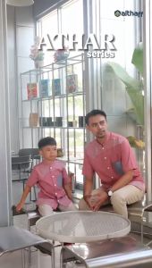 Baju Muslim Couple Koko Dewasa dan Anak Athar Series by Althaff