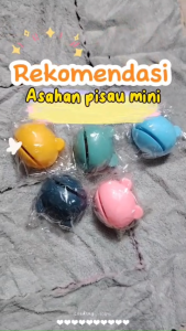 (BISA COD) Asahan Pisau Mini Karakter Kodok Alat Pengasah Gunting Knife Sharpener