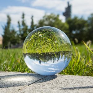 Clear Lens Globe Crystal Glass Ball Stand 40-80mm Lensball for Sphere Photography Decoration Home Room Decor Decorative Balls