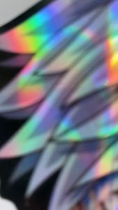 Stiker Hologram anime Asta Demon Black clover ukuran 7 cm