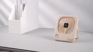 [🇲🇾Stock]🚀DANYCASE Desktop Mini Fan Portable USB 5-speed Rechargeable Fan 180° Tilt Folding And Hanging Fan High Wind Power with Digital Display & Fragrance