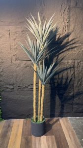 AGAVE SISALANA Artificial Plant Artificial Flower Faux Greenery Potted Plant Home Decoration Indoor Outdoor Decorative Plants for Living Room Bedroom Office Desk Tabletop Garden Café Event Wedding Artificial Decorative Plant Ornament Accessories