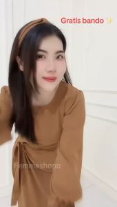 GRATIS BANDO: Dress Terbaru & Gamis Polos untuk Baju Lebaran