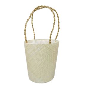 Tas anyaman pandan Jogja - tas jinjing wanita - tas pandan polos