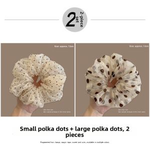 NING ZHOU | Polka Dot Mesh Hair Tie Scrunchie