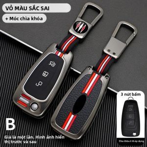 Vỏ Bọc Chìa Khóa Xe Ford Focus Mk2 Mk3 Kuga Edge Ranger Mondeo S Max C Max Hợp Kim Mạ Kẽm Bảo Vệ Cho Các Mẫu Xe Năm 2008-2016