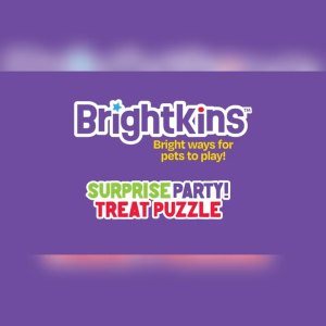 Brightkins Surprise Party Treat Puzzle | Interactive Slow Feeder Enrichment Toy for Dogs & Puppies