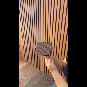 MÃ 140*25A Sàn gỗ nhựa vân dọc màu nâu đỏ gỗ nhựa LC lót hồ bơi sân vườn lối đi bền đẹp vượt thời gian