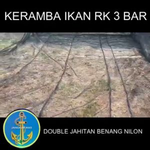JKM531 - Keramba Ikan Premium Waring Jaring RK / Kasa Hijau Siap Pakai Ukuran 5x3x1