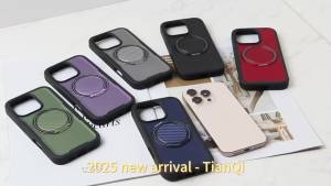 360° Rotate Bracket Phone Case for Iphone 11 12 13 14 15 16 17 Pro Max Plus 16E for Magsafe Magnetic Wireless Charging Cover