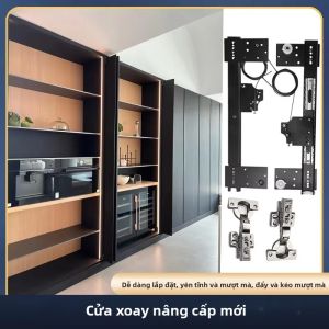 Ray Trượt Cửa Tủ Âm Giấu Kín Cho Tủ Quần Áo Cánh Mở Kiểu Bướm Bản Lề Trượt Bên Cạnh Phụ Kiện Nhà Cửa Chất Liệu Thép