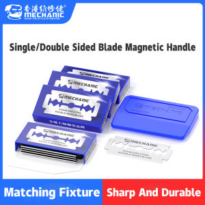 MECHANIC Mag-10 Magnetic Blade Handle with Single Double Sided Blades for Phone Screen Glass Separation Scraping Repair Tool