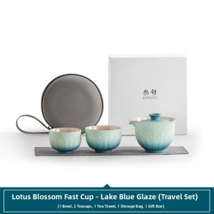 SANXUN | Portable Travel Tea Set for One Person with Two Cups