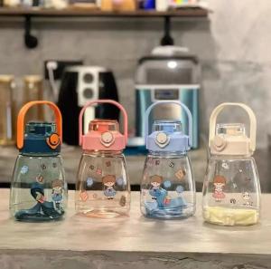 UNIDAS DIY 1300ml High Capacity Transparent Tumbler With Free Sticker