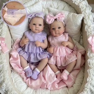 18 Inch Bettie Bebe Girl Reborn Doll Full Body Soft Vinyl Lifelike Newborn Baby Doll Toy Muñecas Reborn Painted