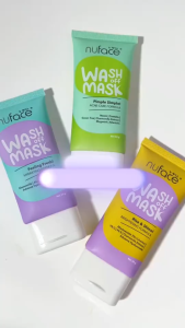 Nuface Wash Mask 50gr - Masker Wajah Nuface - 3 Varian Masker - Virgo Shoop