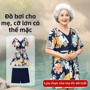 PH | Đồ Tắm Nước Khoáng Nóng Dành Cho Mẹ Già Size Lớn Thiết Kế Riêng Che Bụng