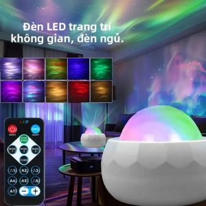 Đèn Ngủ LED RGB Bầu Trời Đầy Sao 7 Màu Có Điều Khiển Từ Xa Máy Chiếu Có Thể Điều Chỉnh Độ Sáng Bằng Nguồn USB Để Trang Trí Rạp Hát Tại Nhà