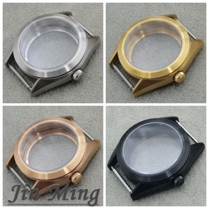 38mm Stainless Steel Watch Case with Sapphire Glass Suitable for NH35 NH36 4R36 Movement 28.5mm Diameter High Quality Watchmakin