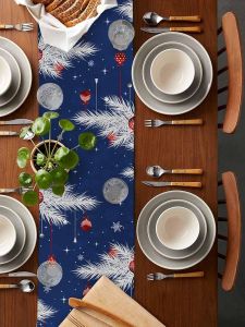 Christmas Snowflake Table Runner Durable & Washable Table Runner Home Kitchen & Dining Table Atmosphere Accent