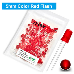 100Pcs 3mm 5mm Led Diode Flashing White Red Green Blue Yellow RGB Fast Slow Flash Diffused Clear Color Changing Light Emitting