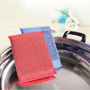 Kitchen nonstick oil scouring pad cleaning sponge dishcloth