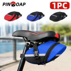 PINMOAP 1PC Bicycle Saddle Bag Bike Under Seat Storage Pouch Nylon Cycling Rear Bag Quick Release MTB Road Bike Accessories