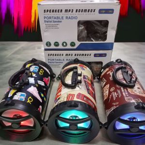 SPEAKER BLUETOOTH XC-002 BOOMBOX SUPERBASS LED RGB FM RADIO MIKRO SD PORT USB