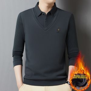 TUCANO | Warm Thick Fleece Long Sleeve Polo Shirt