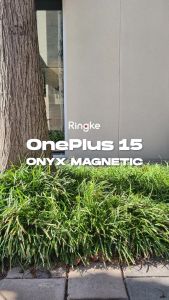 Ringke Onyx Mag for OnePlus 15 Flexible Shock-Absorbing TPU Full-Body Granulated Texture Micro-Dot Sides for Secure One-Hand Grip Built-in Strap Holes MagSafe Compatible