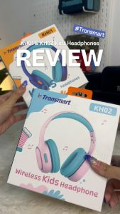Tronsmart KH01 Wired Kids Headphones หูฟัง Aux 3.5 ออกแบบสำหรับเด็ก ไมค์ HD พับเก็บได้ #Qoomart