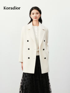 Koradior | Wool Winter Ladies Coat Medium-Long