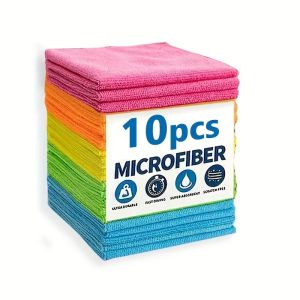 Khăn Lau Sợi Nhỏ Siêu Thấm Hút 5/10/20 Gói Khô Nhanh Dùng Cho Nhà Bếp Phòng Tắm Ô Tô Đồ Nội Thất - Bền Không Để Lại Cặn Bẩn