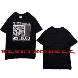 Kaos ElectroHell Skull Live The Life warna hitam Kaos pria terlaris Kaos distro pria keren Kaos cowok terbaru Kaos wanita Kaos pria distro terlaris Kaos pria murah Kaos pria tangan pendek Kaos terlaris kaos murah Kaos pria dewasa terbaru murah