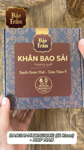 Combo Tròn Tâm Vẹn Nghĩa – Khăn Bao Sái Bảo Trầm + Nhang Trầm Nguyên Chất 180g | Thanh Tịnh An Toàn