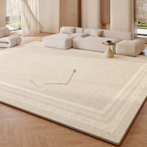 BOZK | New Style Cream Design No Wash Modern Minimalist Luxury Living Room and Bedroom Mat