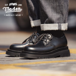 Maden Thương Hiệu Quần Áo Lao Động Phong Cách nam thanh niên Doanh Nhân Giày Derby 2025 Mùa Xuân cổ ngắn Khởi Động có đế dày Màu Đen Làm Hộ Lao Động Giày Người Anh Giản Dị Vibe Người Đàn Ông Của Giày da thật