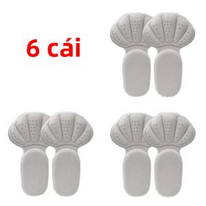 Đế Lót Giày Bằng Mút Xốp Đệm Lưới Mềm Dành Cho Giày Quá Rộng Bảo Vệ Gót Chân 2 Trong 1 Với Khả Năng Hấp Thụ Sốc Và Giảm Đau