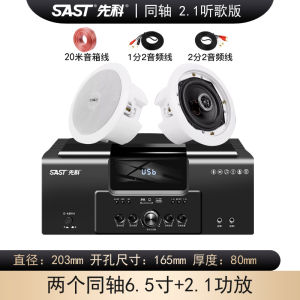 In-ceiling Embedded Bluetooth Speaker Subwoofer Home Karaoke Shop Special Sound System Coaxial Simple Style Metal Shell HIFI Sound