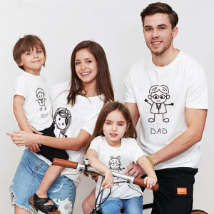 Special Parent-Child Clothes for a Family of Three Or Four Summer Clothes Suitable for Seaside Beach Photograph Family Clothes Fried Street Mother-Daughter Matching Outfit Tide