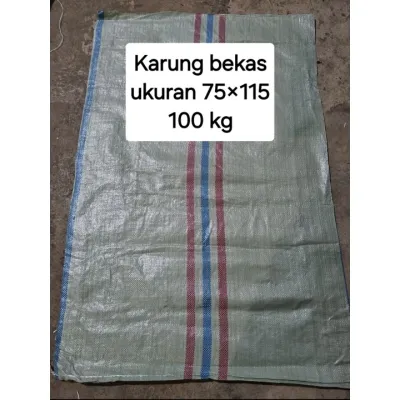 Karung Goni Plastik Bagor Bekas Ekspedisi Bekas Tepung Beras Pupuk Makanan Unggas Berbagai Ukuran Untuk Packing Untuk Tempat Sampah Untuk Tempat Tanah Abu Arang Bongkahan Bangunan dll Uk 75x115 70x110 90x130