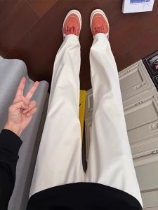 Quần Ống Đứng Rộng Rãi Thoáng Khí Nhanh Khô Ice Skin Cho Nam Mùa Hè Phong Cách Mỹ Cao Cấp Quần Dài Thường Ngày Cạp Vừa