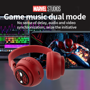 Disney Headphones Foldable HIFI Sound Bluetooth Headsets Spider-Man Series Wireless Earphones Bluetooth for Kids Anime Cartoon