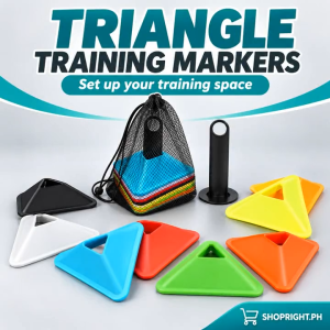 10pcs/set Triangular Soccer Discs Bucket Marker Training Sign Flat Cones Marker Discs Flat Cones