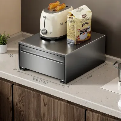 Microwave Storage Drawer Cabinet