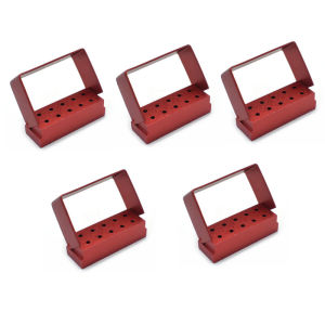 Dental Instrument Diamond Burs 10Holes Holder Fg Bur High Speed Bur Holder Box Case Dentist Material Metal Tool