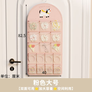 Childrens Hair Accessories Wall Hanging Bag Waterproof Organizer Rack for Hair Bands Hair Clips Earring Storage Holder
