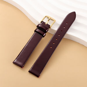 Glossy Leather Watch Strap for Women Men Watch Band 12mm 14mm 16mm 18mm 20mm 22mm Soft Slim Wristband Universal Replace Bracelet