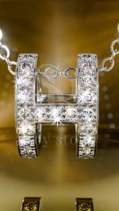 RoyStone - Kalung Wanita Moissanite Sertifikat GRA Original Lapis Emas - Hope Necklace