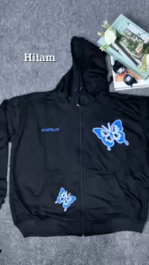 ZIPPER CAMPBLUE JACKET OVERSIZE PRIA WANITA | JACKET ZIPPER HOODIE KOREAN STYLE KEKINIAN